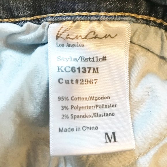 KANCAN Denim Distressed Cuffed Shorts Womens Medium 26 - Picture 4 of 8